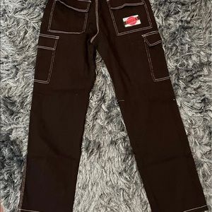 Bock Contrast Stitch Cargo Pants